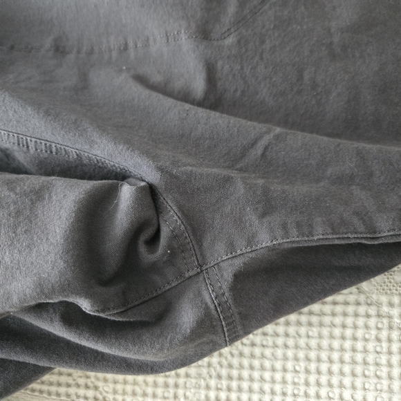 Patagonia elastic band cotton canvas hiking pants with pockets dark gray 8 - Picture 6 of 7